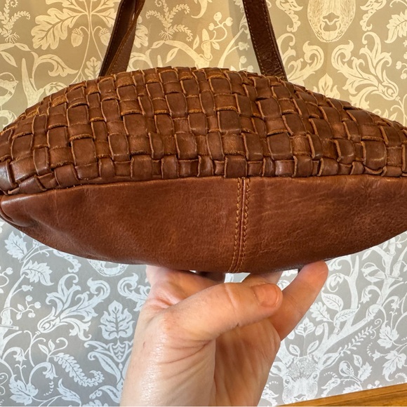 Brown Woven Leather Crossbody Bag - Picture 8 of 13
